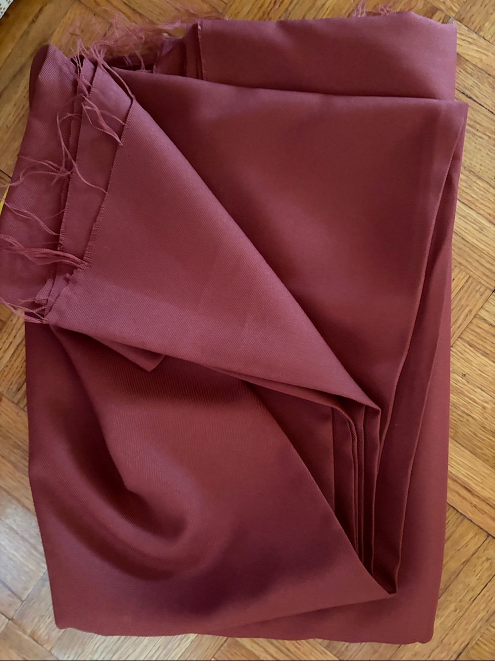 Fabric, Polyester Costume, 60”W, 4 Yards, Brick, Vintage
